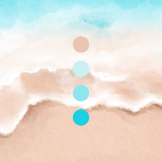 Aesthetic Beach Wave Watercolor