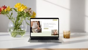 mockup of elona life coaching website