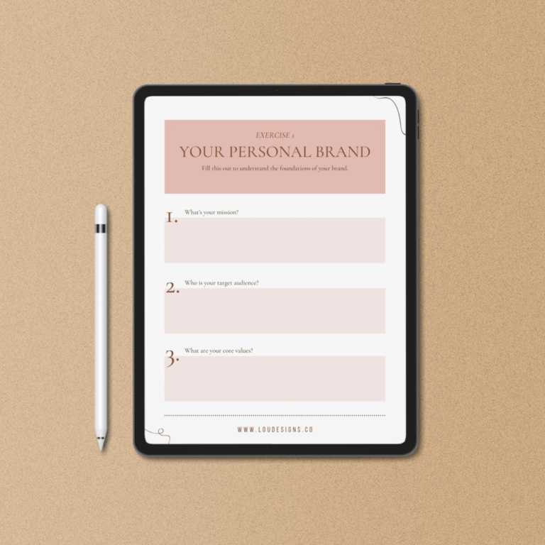 a fillable workbook on an ipad